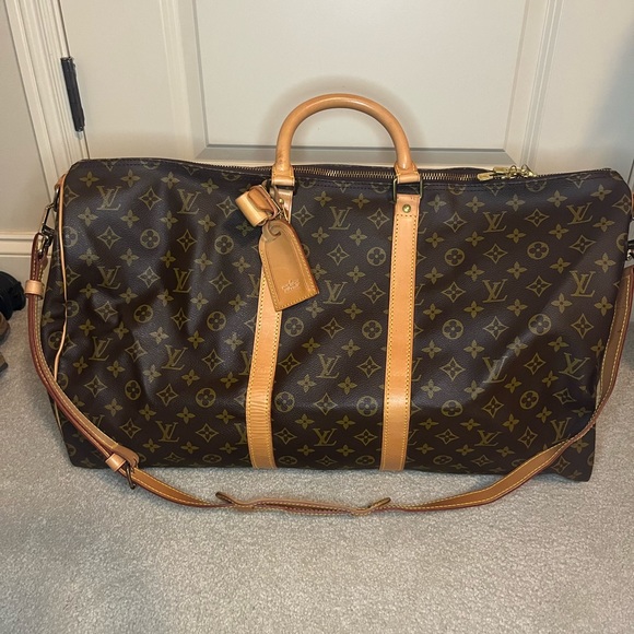 🤍🩵LV 55 KEEPALL 🤍🩵 CLEAN - Picture 7 of 11